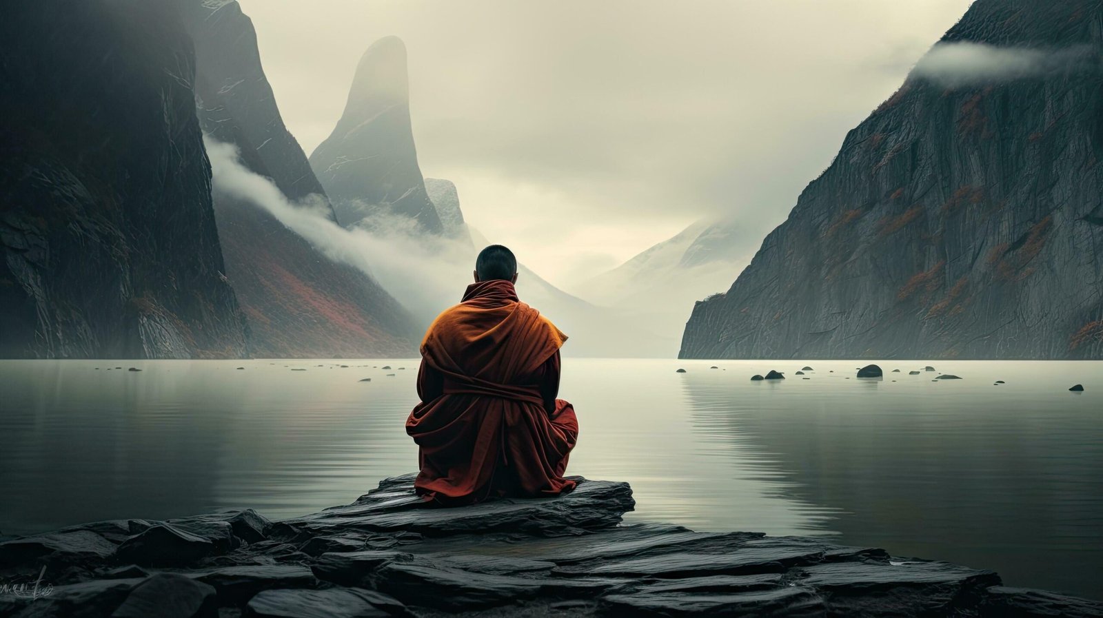 Tibetan Monk in Meditation